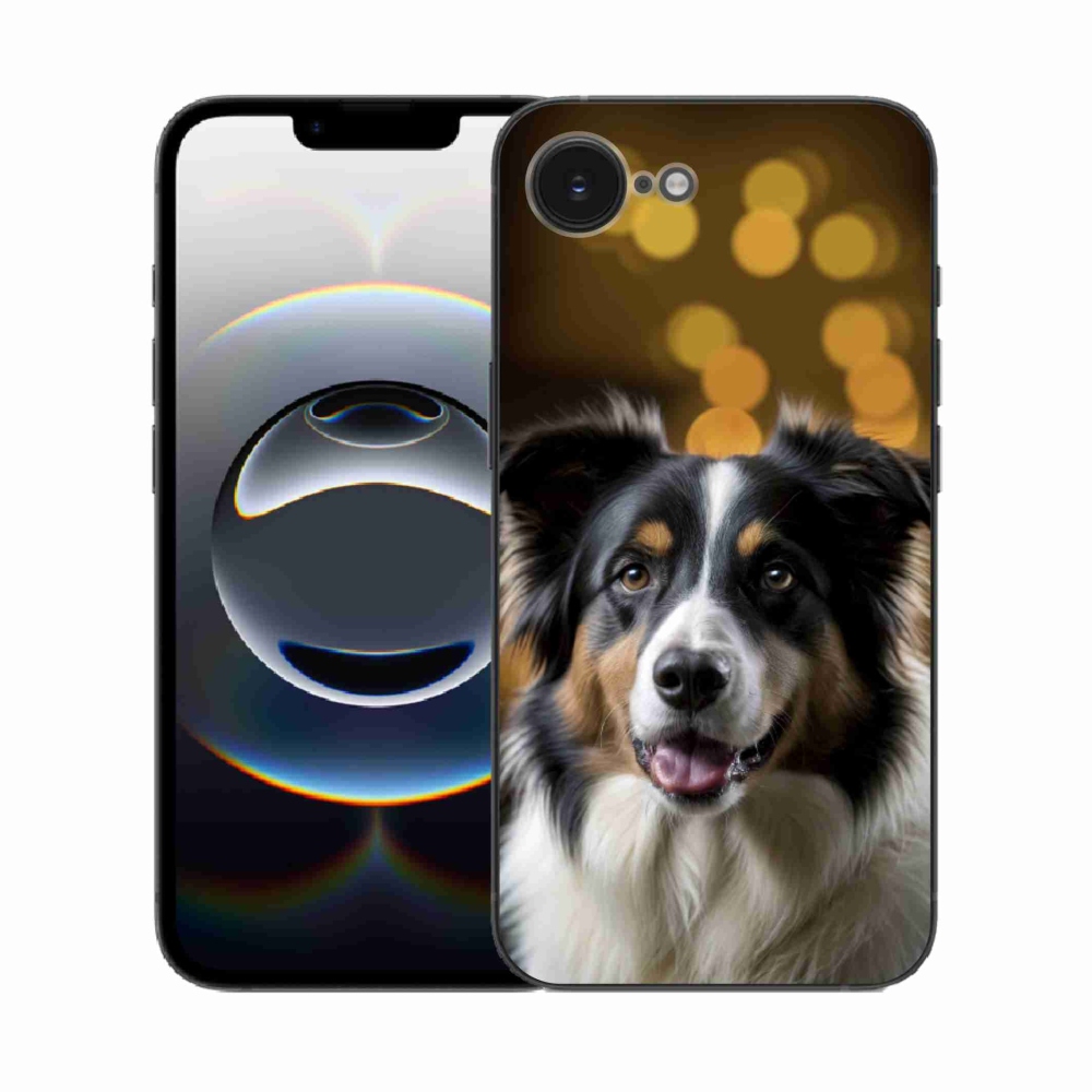 mmCase gél tok az iPhone 16e-hez – mosolygós ausztrál juhászkutya