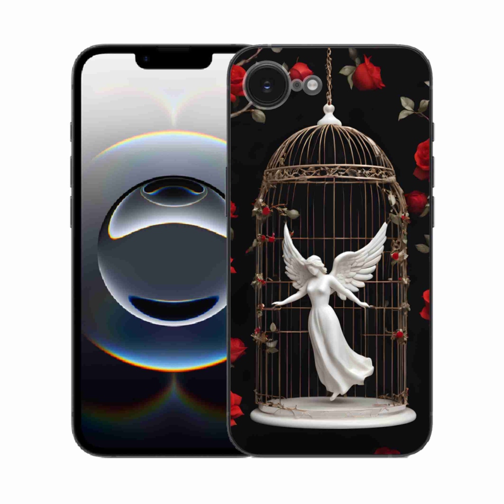 Gél borítás mmCase iPhone 16e készülékhez - csapdába esett angyal