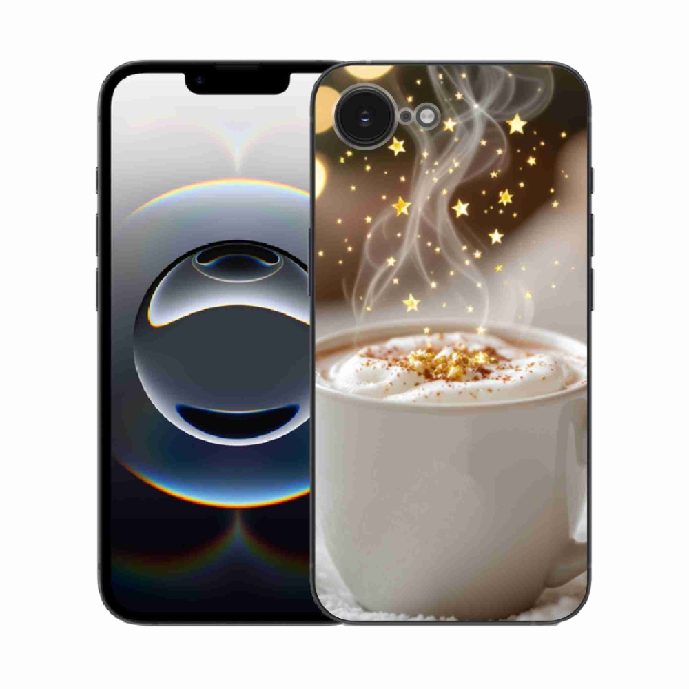 Gél borítás mmCase iPhone 16e készülékhez - Karácsonyi forró ital