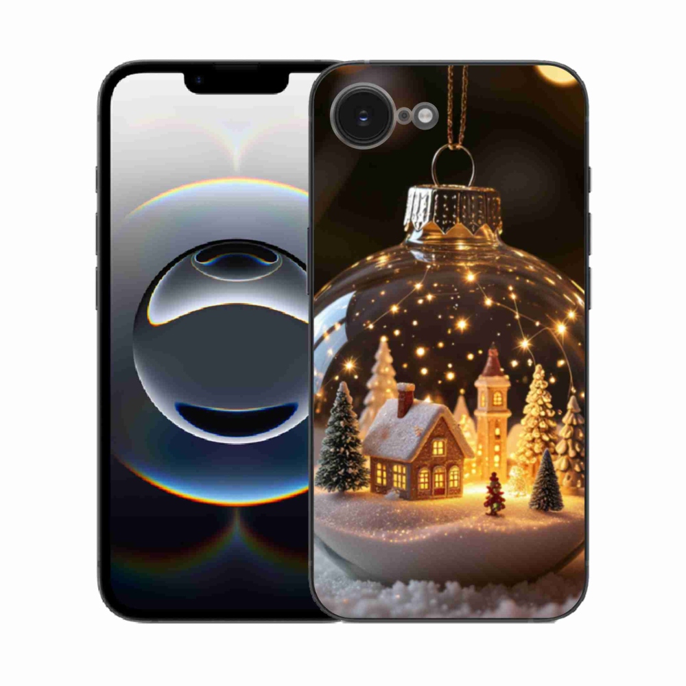 Gél borítás mmCase iPhone 16e készülékhez - Karácsonyi gömb 3