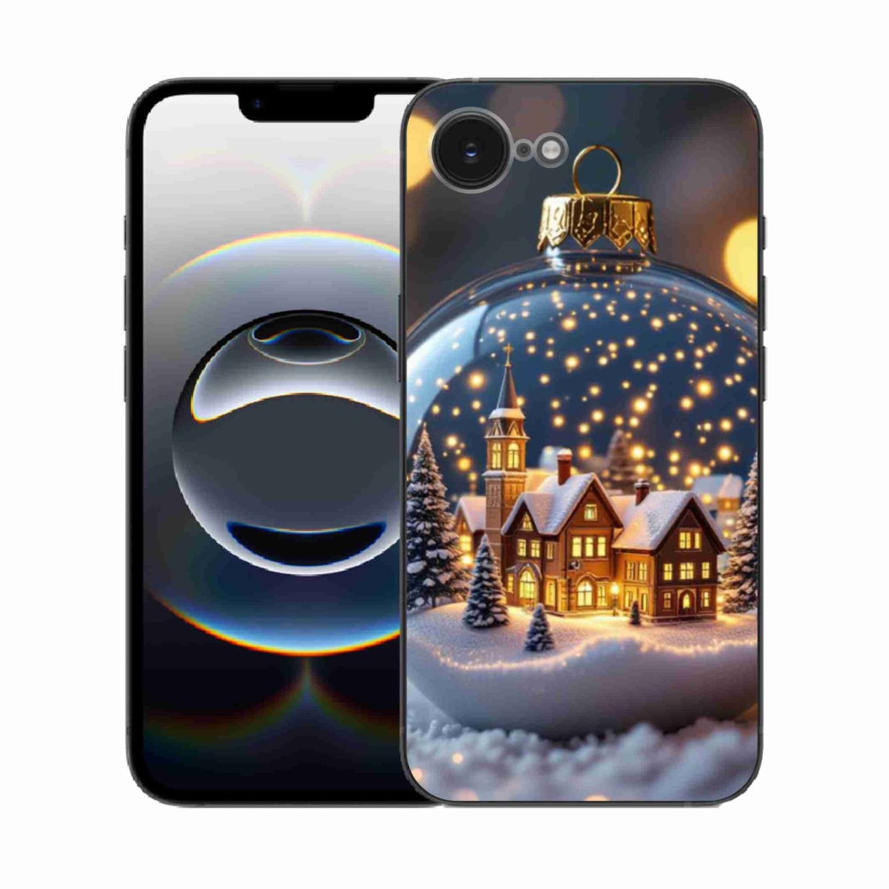 Gél borítás mmCase iPhone 16e készülékhez - Karácsonyi gömb 4