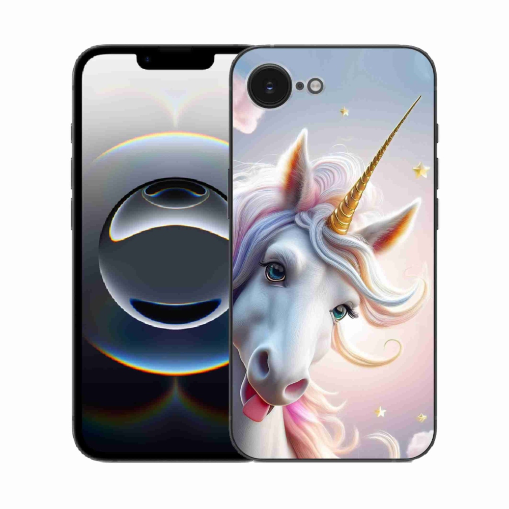mmCase gél tok az iPhone 16e-hez – vidám egyszarvú
