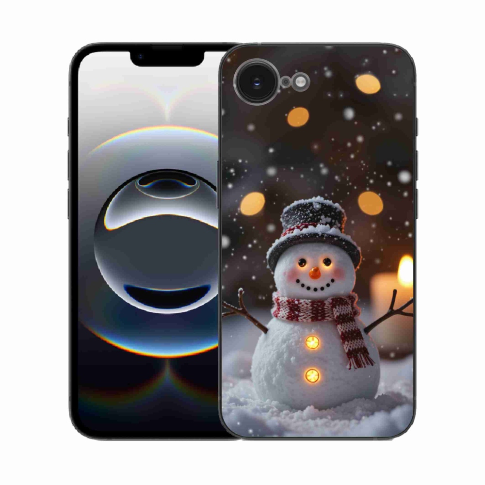 mmCase gél tok az iPhone 16e-hez – vidám hóember