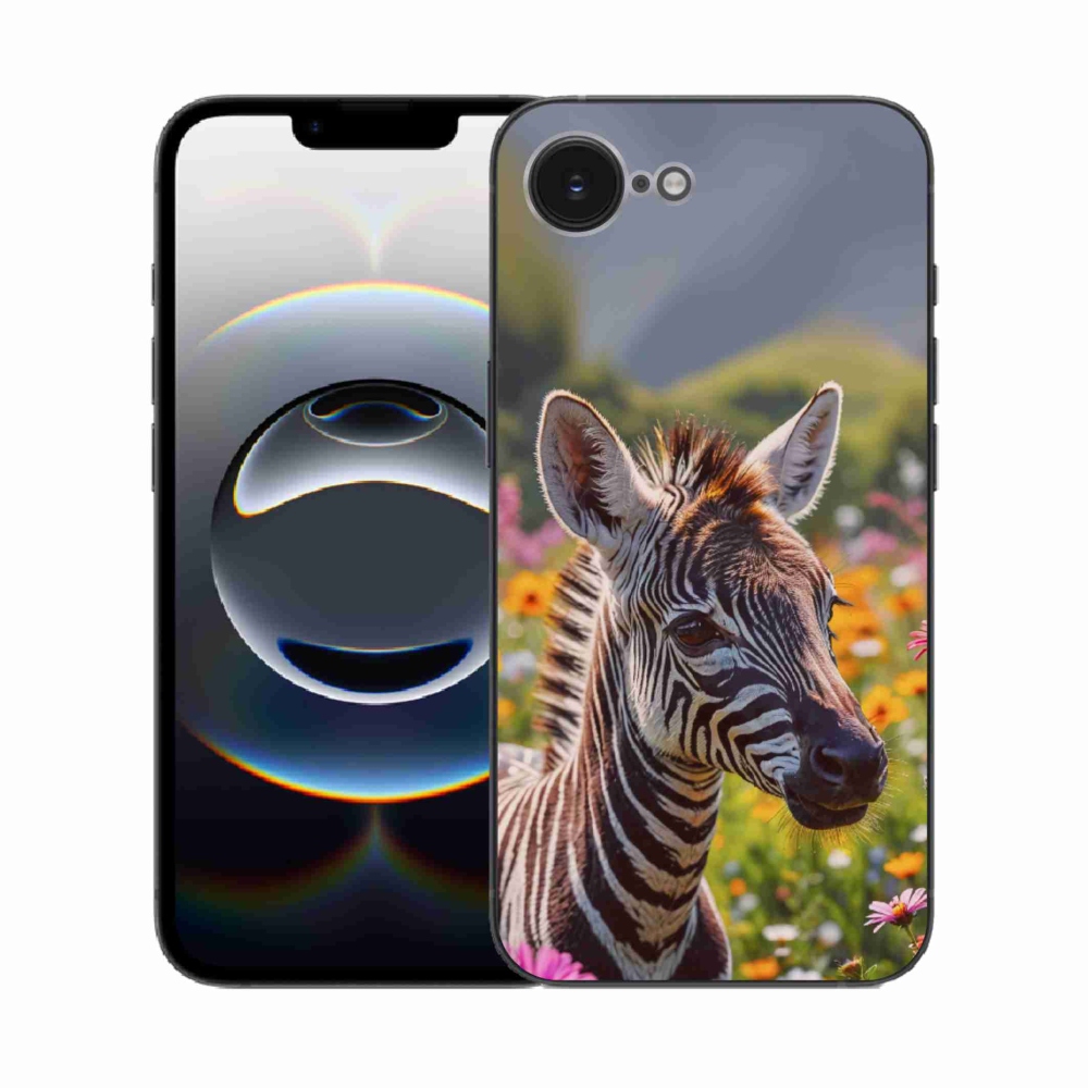 mmCase gél tok az iPhone 16e-hez – zebra a réten