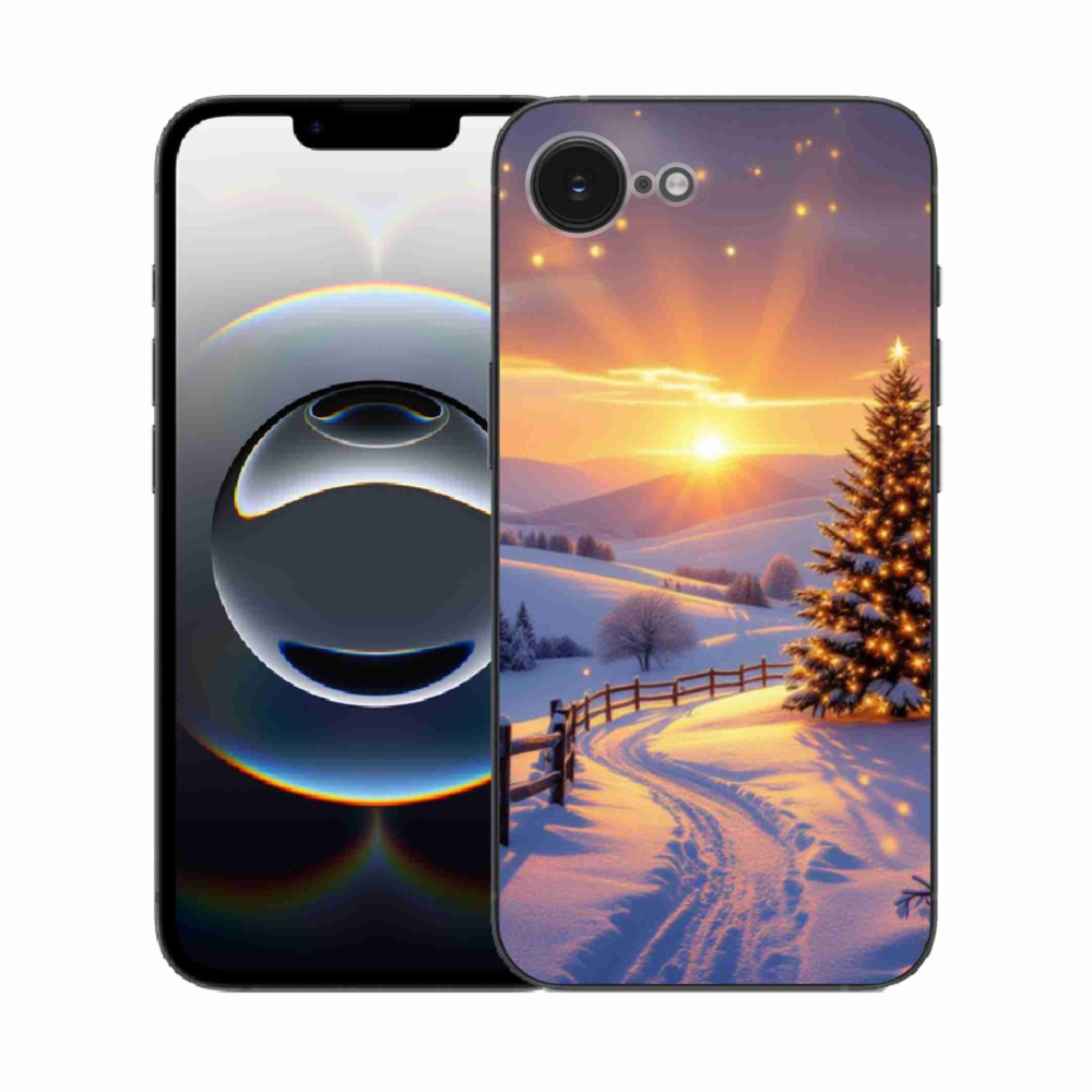 Gél borítás mmCase iPhone 16e készülékhez - téli tájkép