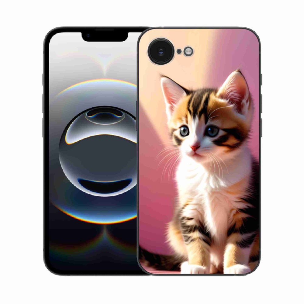 Gél borítás mmCase iPhone 16e készülékhez - kíváncsi cica 2