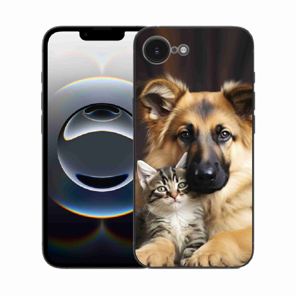 Zselés borítás mmCase iPhone 16e készülékhez - állati barátság