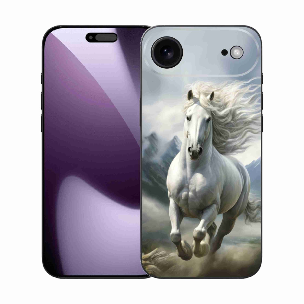 mmCase gél tok az iPhone 17 Air-hez – futó fehér ló 3