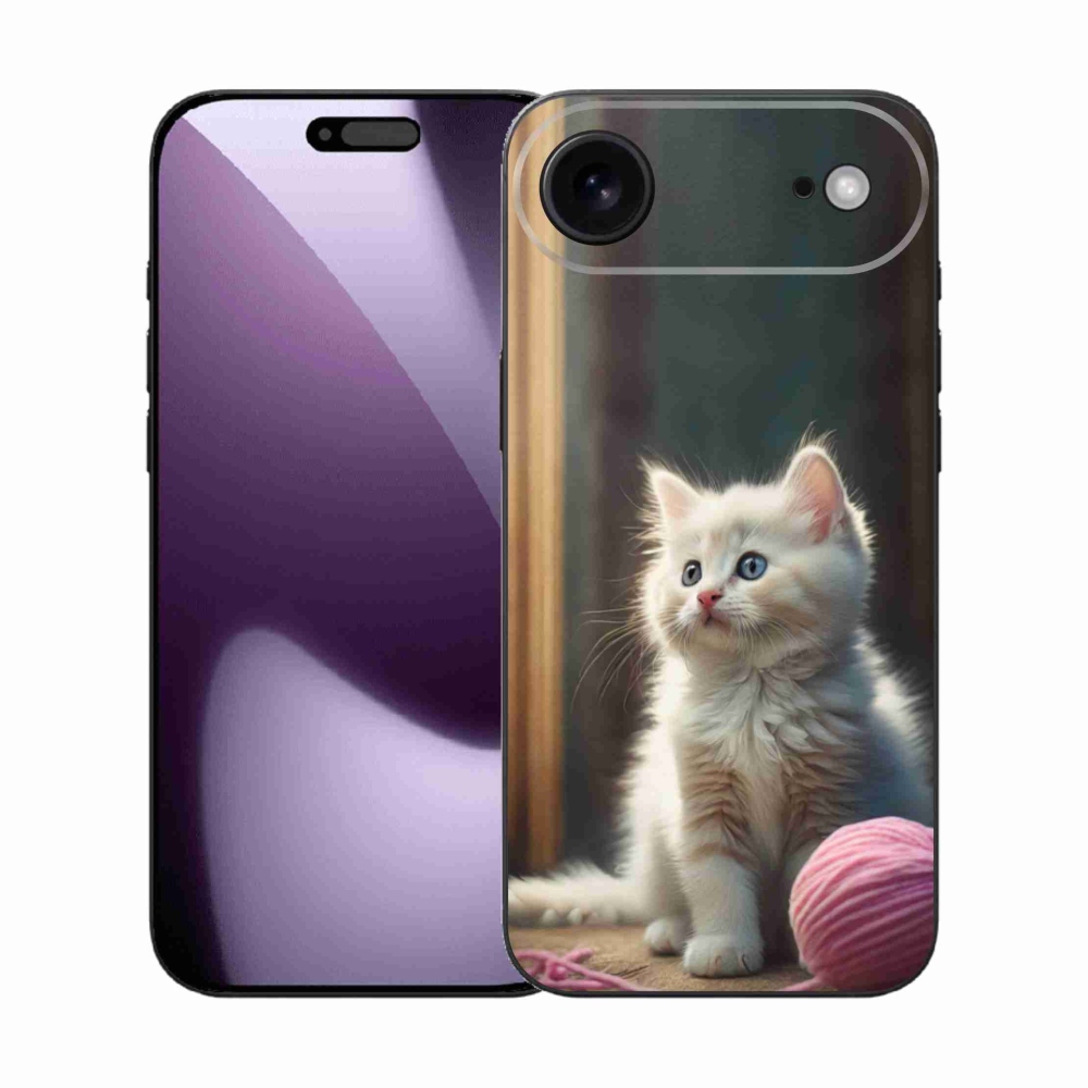 Gél borítás mmCase iPhone 17 Air készülékhez - fehér cica 2