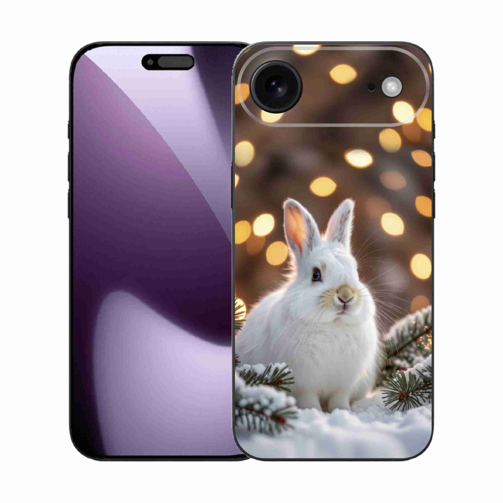 mmCase gél tok az iPhone 17 Air-hez – fehér nyuszi