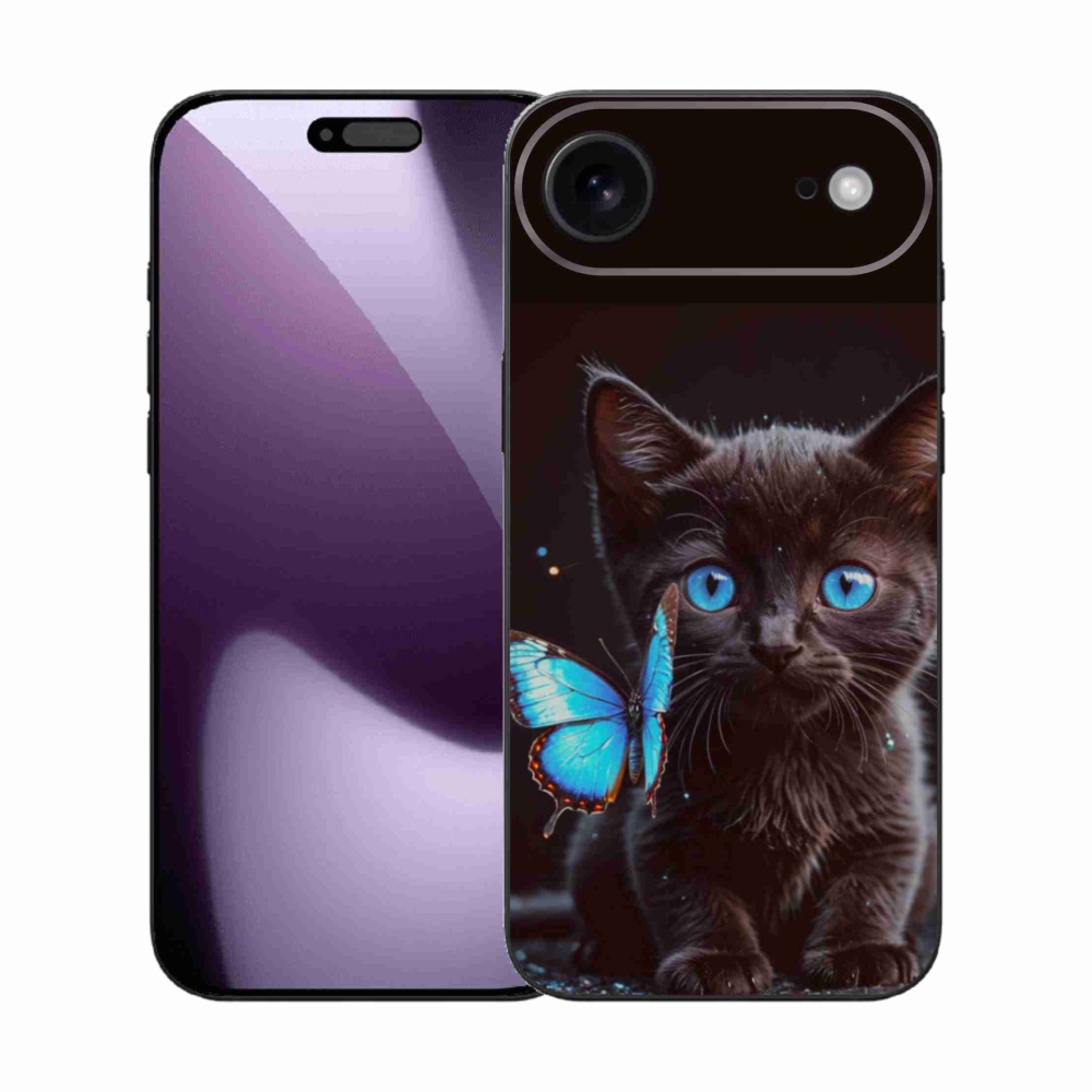 Gél borítás mmCase iPhone 17 Air készülékhez - fekete cica 3