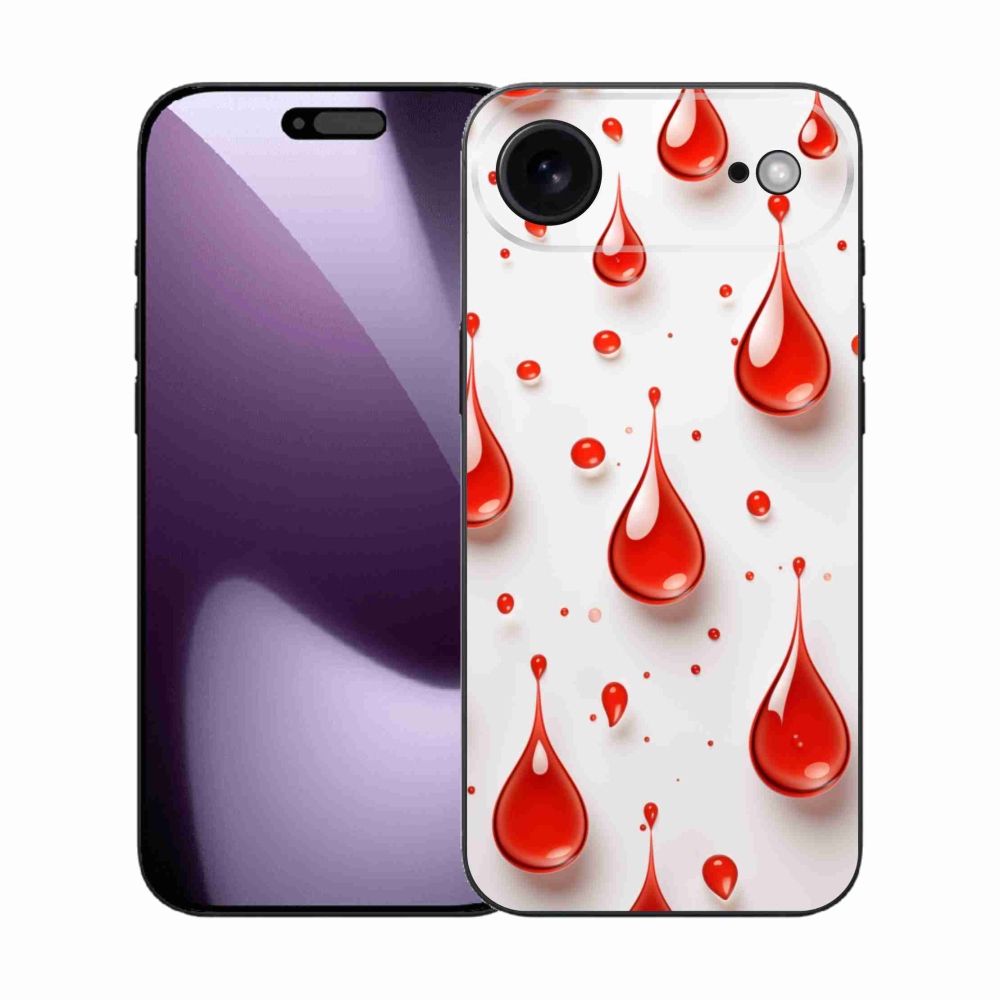 Zselés borítás mmCase iPhone 17 Air készülékhez - piros cseppek
