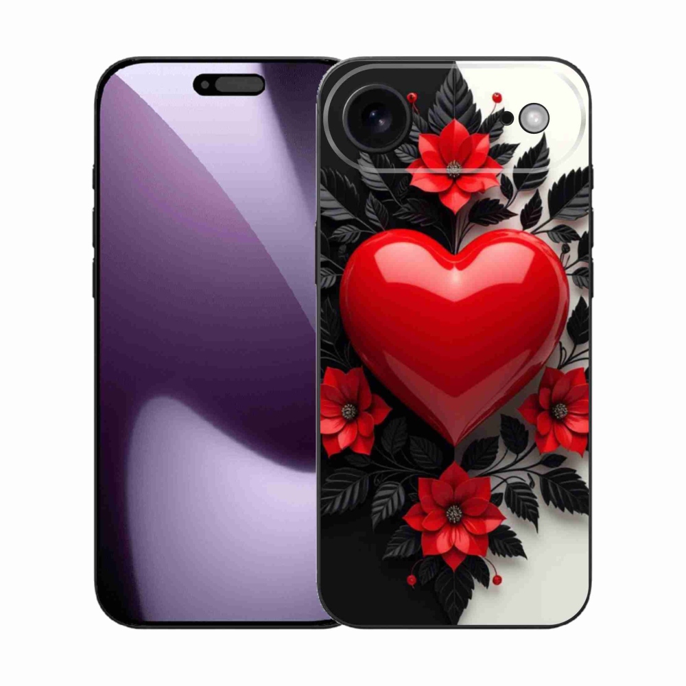 Gél borítás mmCase iPhone 17 Air készülékhez - piros szív