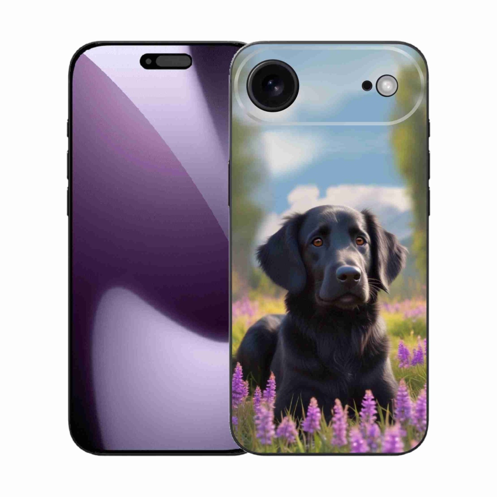 mmCase gél tok az iPhone 17 Air-hez – elegáns fekete retriever