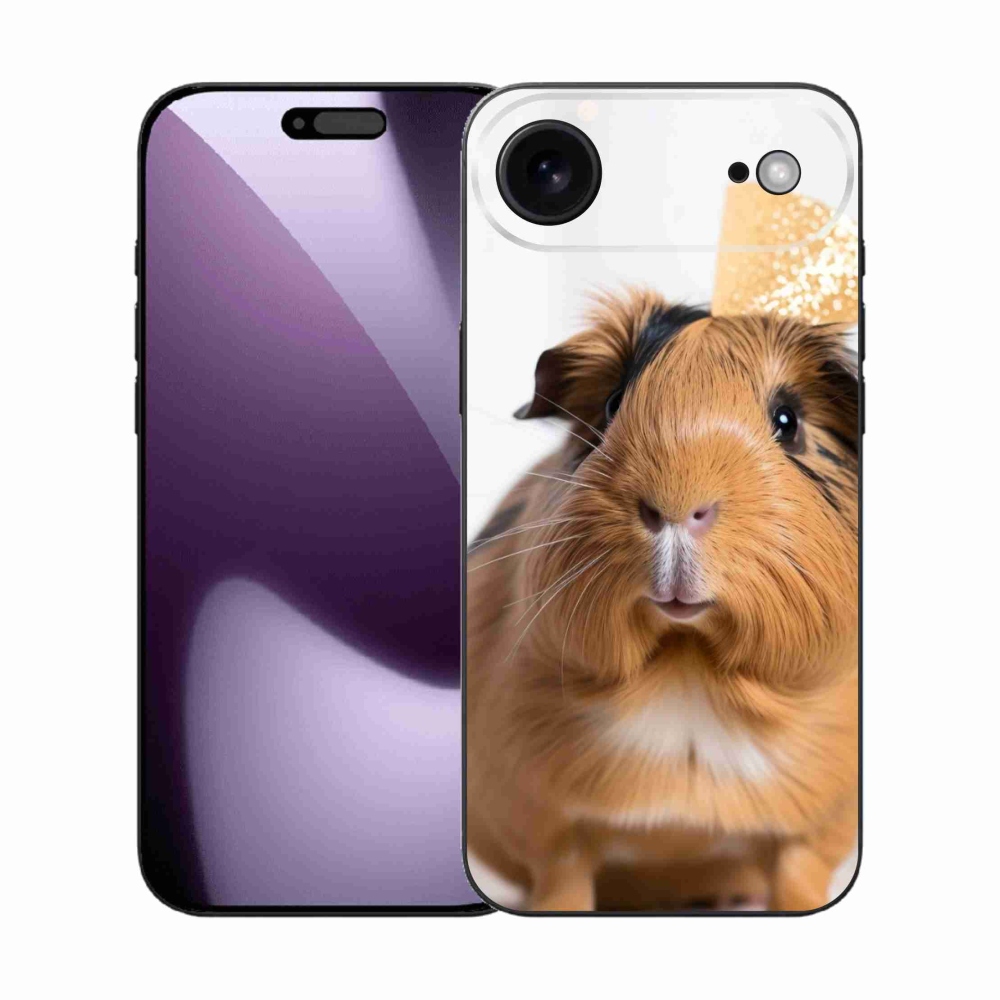 Zselés borítás mmCase iPhone 17 Air készülékhez - barna tengerimalac