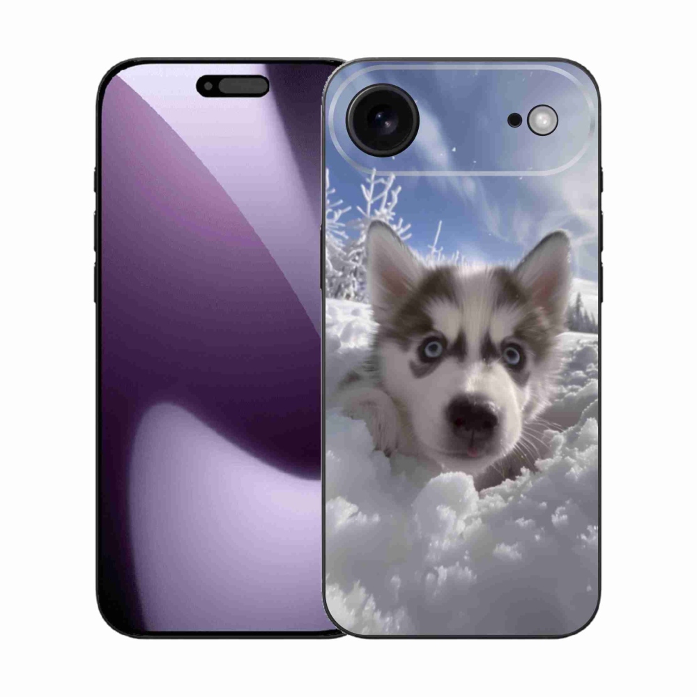 Gél borítás mmCase iPhone 17 Air készülékhez - husky a hóban