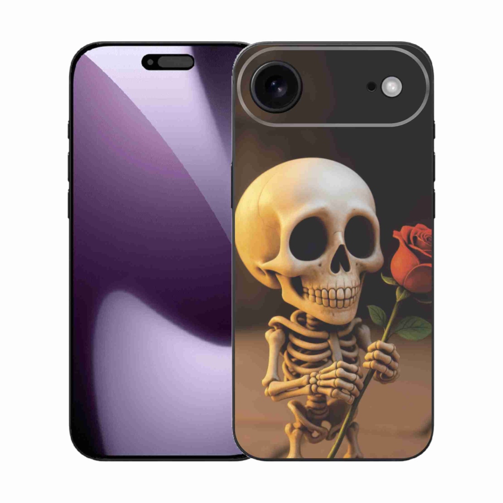 Gél borítás mmCase iPhone 17 Air készülékhez - csontváz rózsával