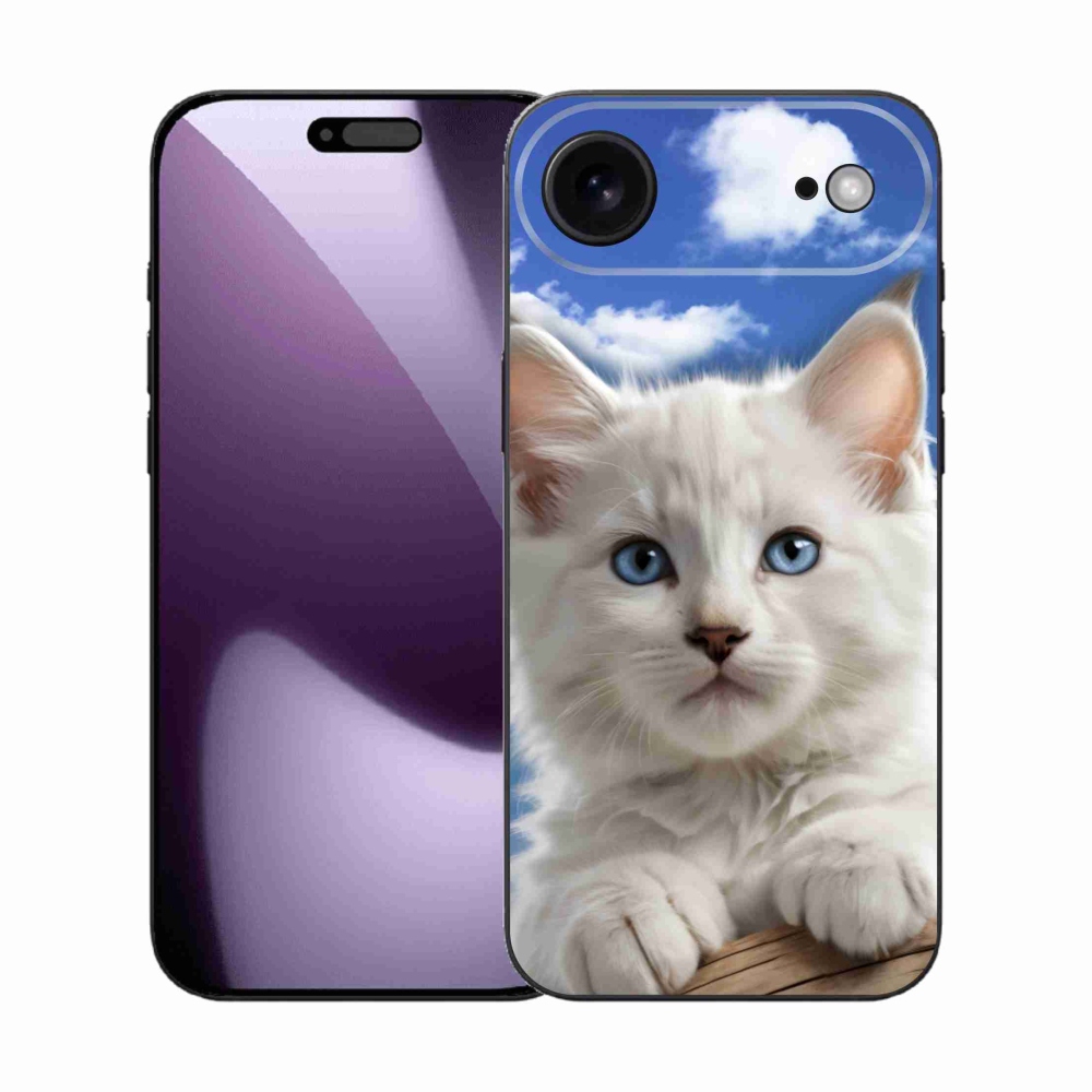 mmCase gél tok az iPhone 17 Air-hez – cica és felhők