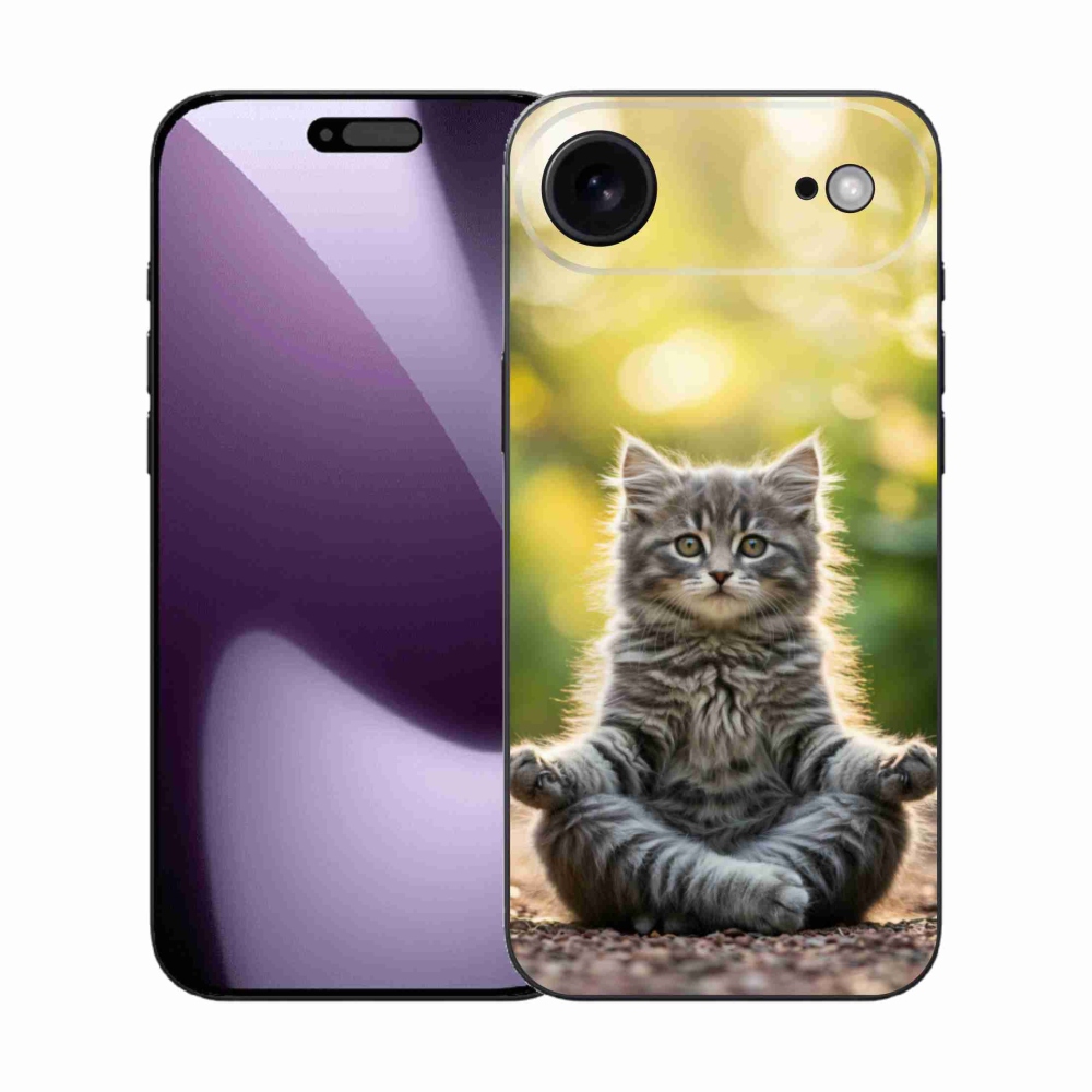 Gél borítás mmCase iPhone 17 Air készülékhez - meditáló cica