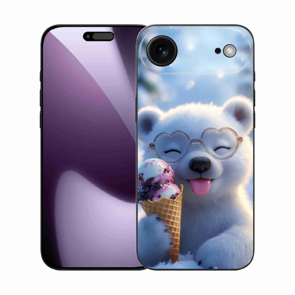 mmCase gél tok az iPhone 17 Air-hez – mackó fagylalttal