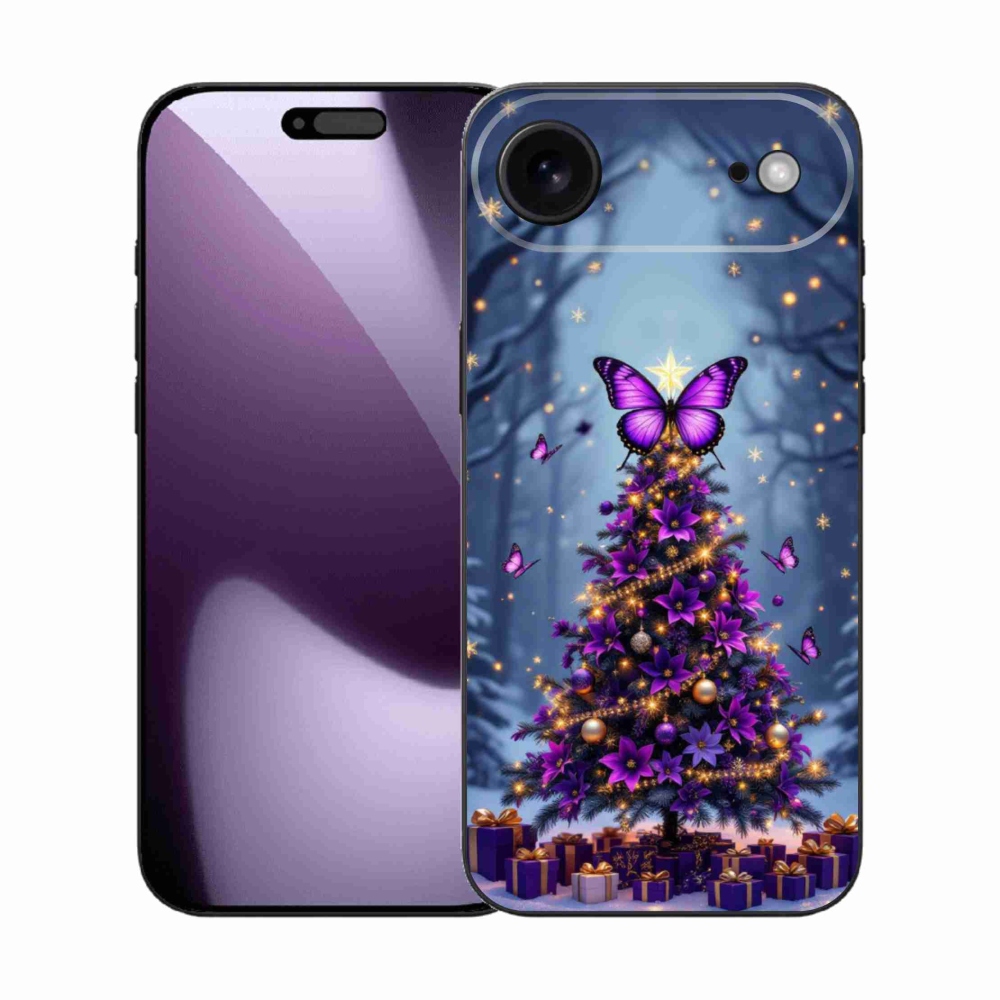 mmCase gél tok az iPhone 17 Air-hez – pillangós karácsonyfa