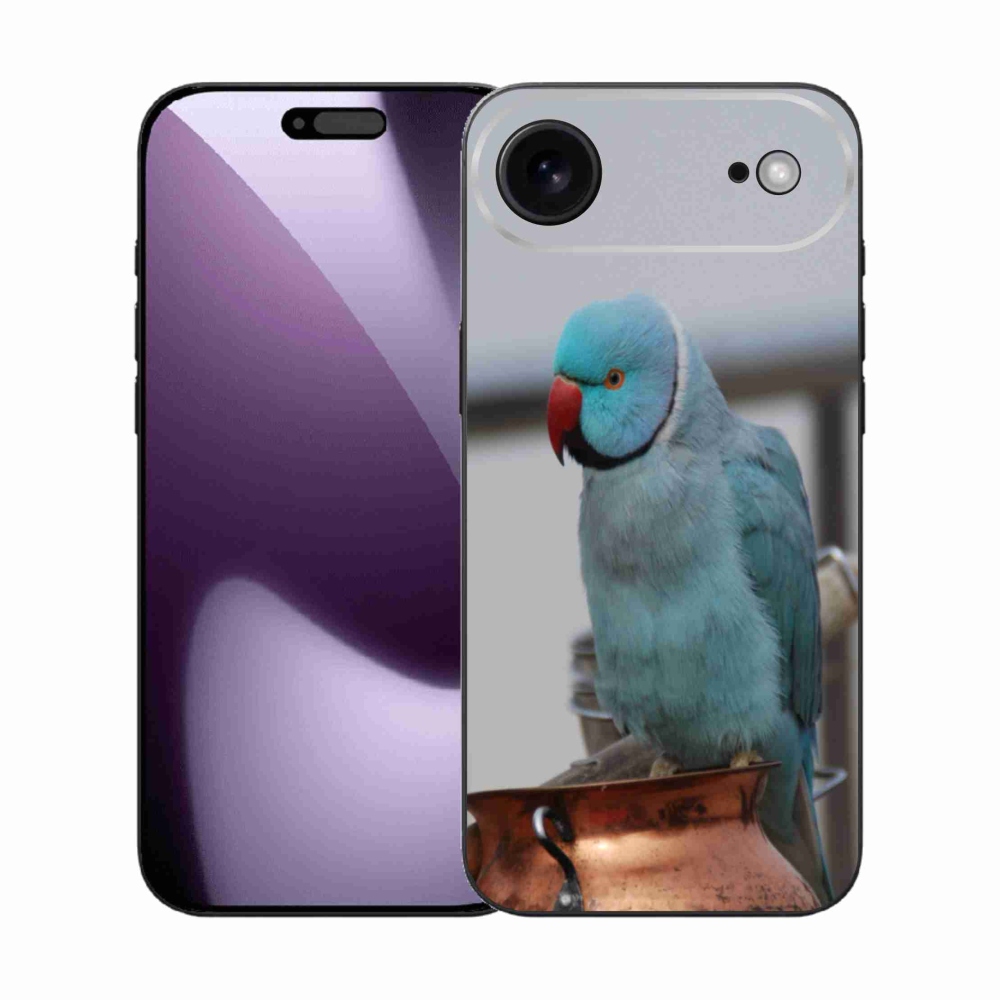 Zselés borítás mmCase iPhone 17 Air készülékhez - papagáj alexander kék