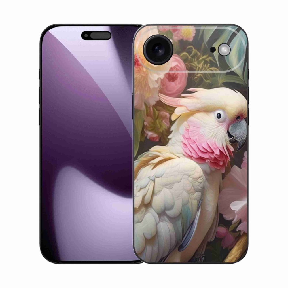Zselés borítás mmCase iPhone 17 Air készülékhez - papagáj kakadu rózsaszín 2