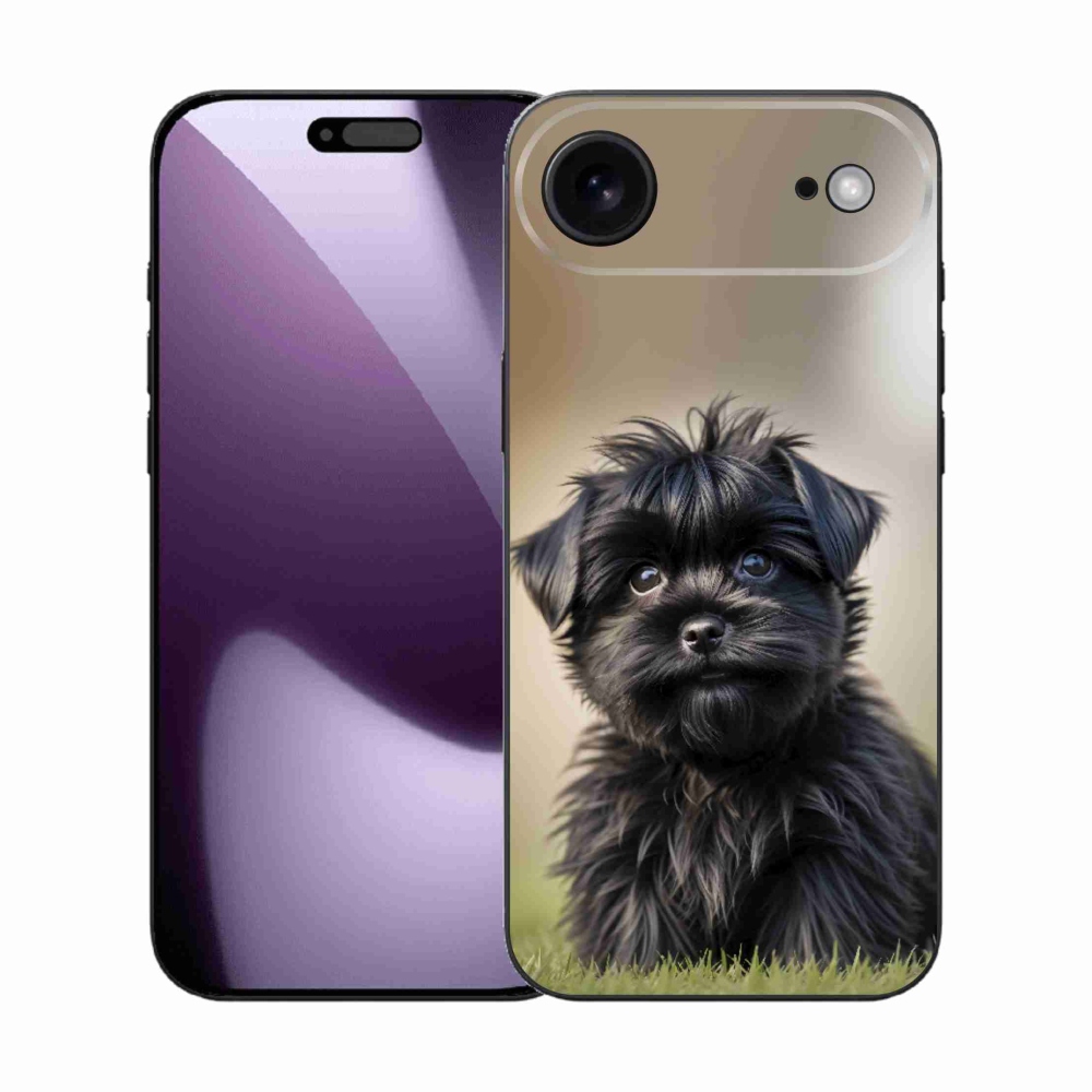 mmCase gél tok az iPhone 17 Air-hez – aranyos fekete kutyus