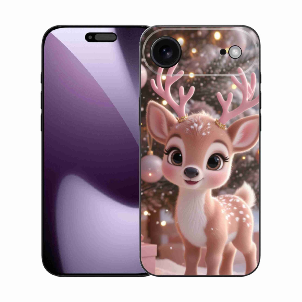 Gél borítás mmCase iPhone 17 Air készülékhez - aranyos rénszarvas