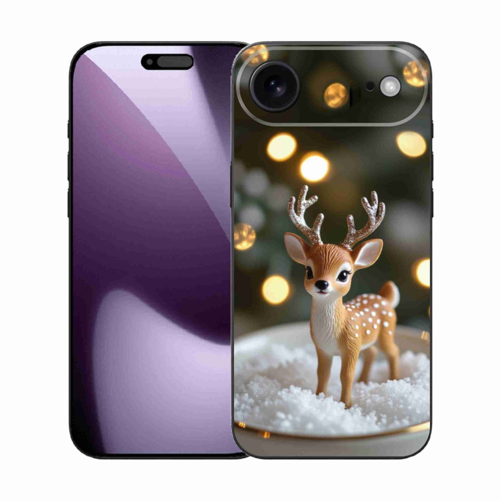 mmCase gél tok az iPhone 17 Air-hez – aranyos karácsonyi szarvas