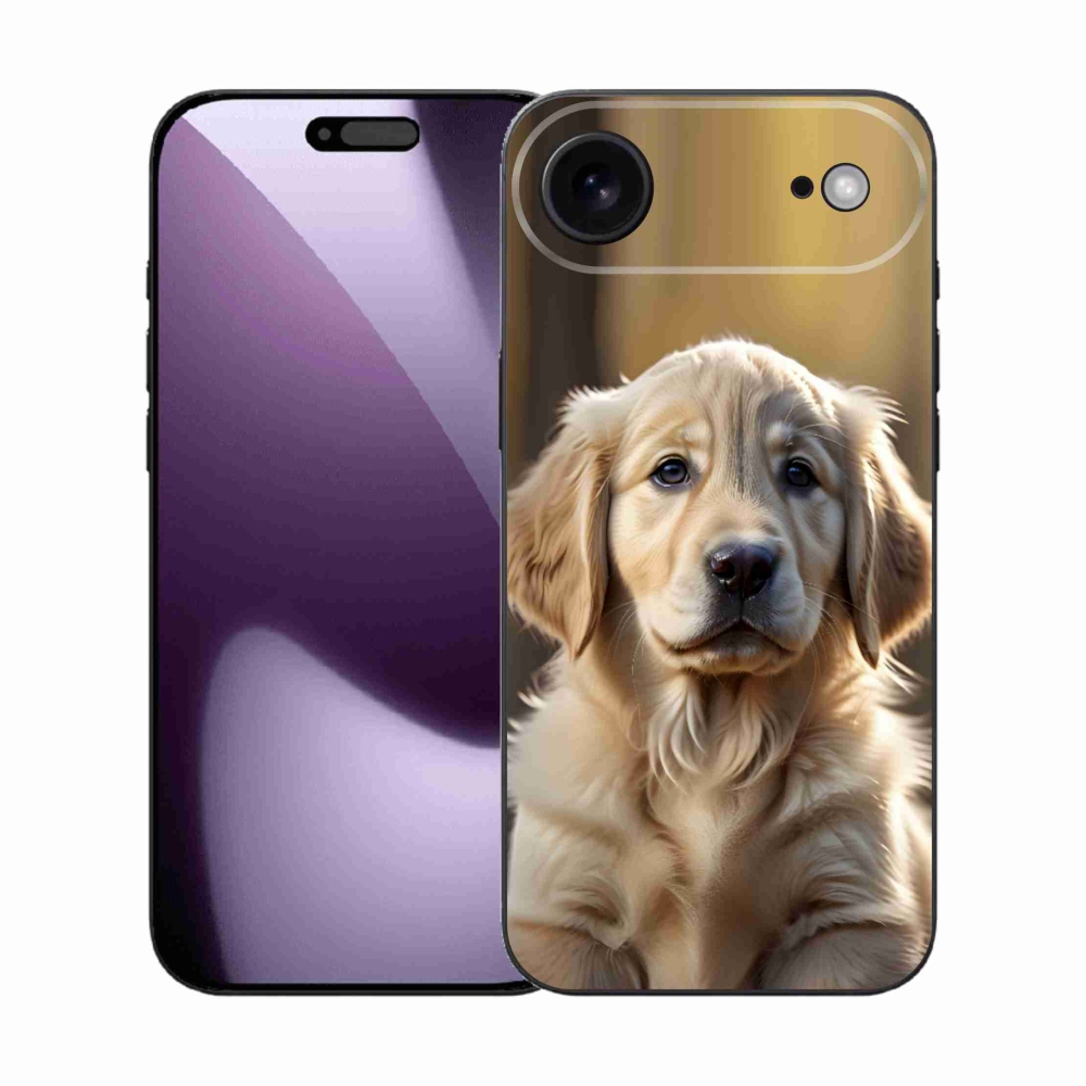 mmCase gél tok az iPhone 17 Air-hez – aranyos arany retriever