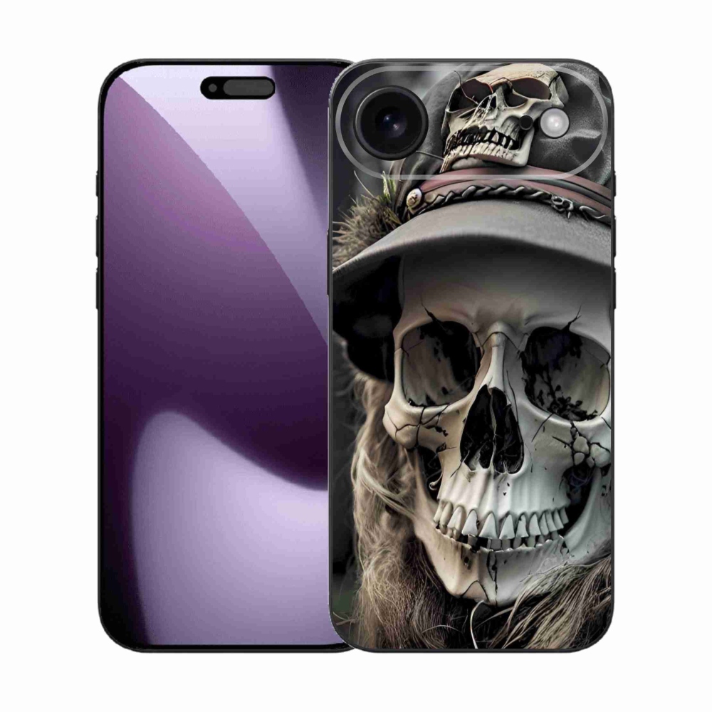 Zselés borítás mmCase iPhone 17 Air készülékhez - sötét koponya