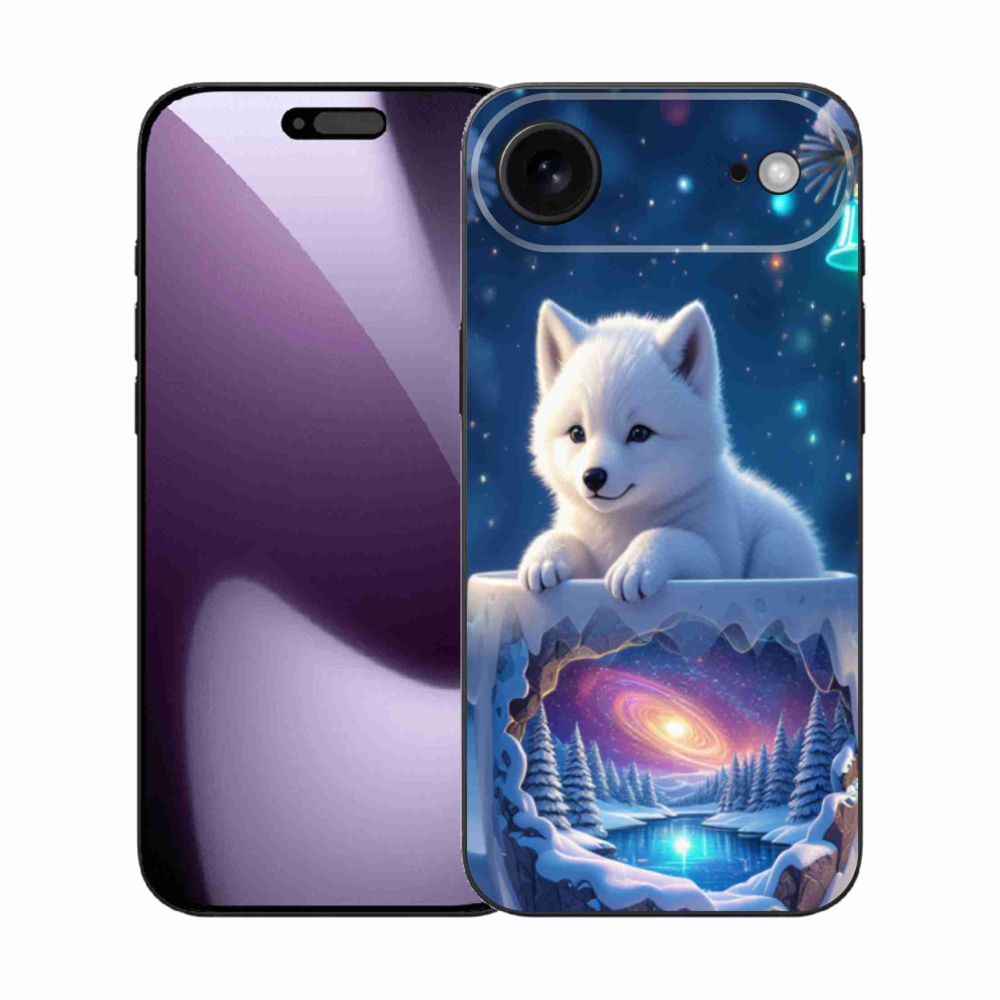 Gél borítás mmCase iPhone 17 Air készülékhez - Karácsonyi kölyökkutyakölyök