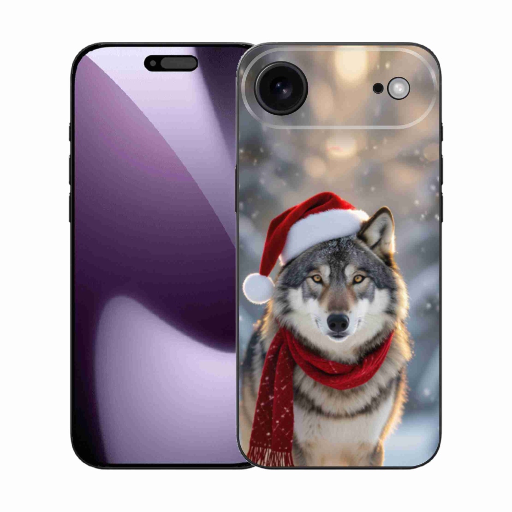 Gél borítás mmCase iPhone 17 Air készülékhez - Karácsonyi farkas