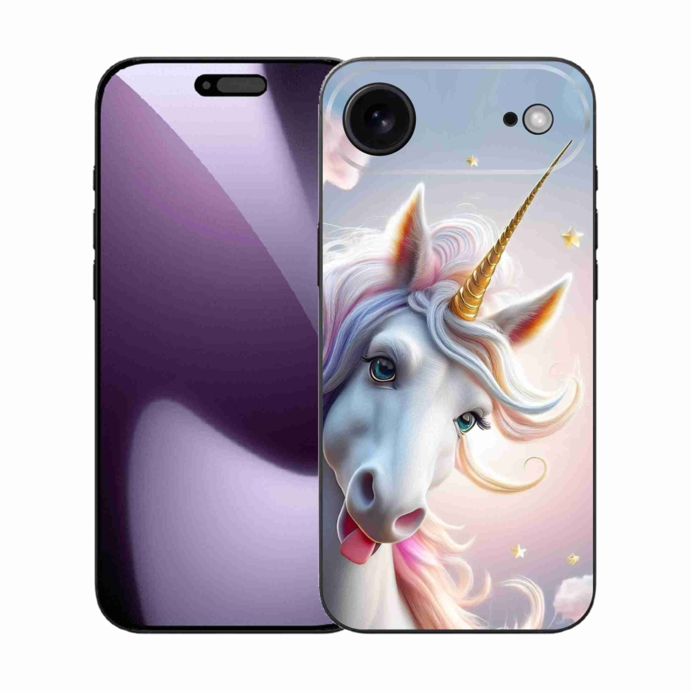 mmCase gél tok az iPhone 17 Air-hez – vidám egyszarvú