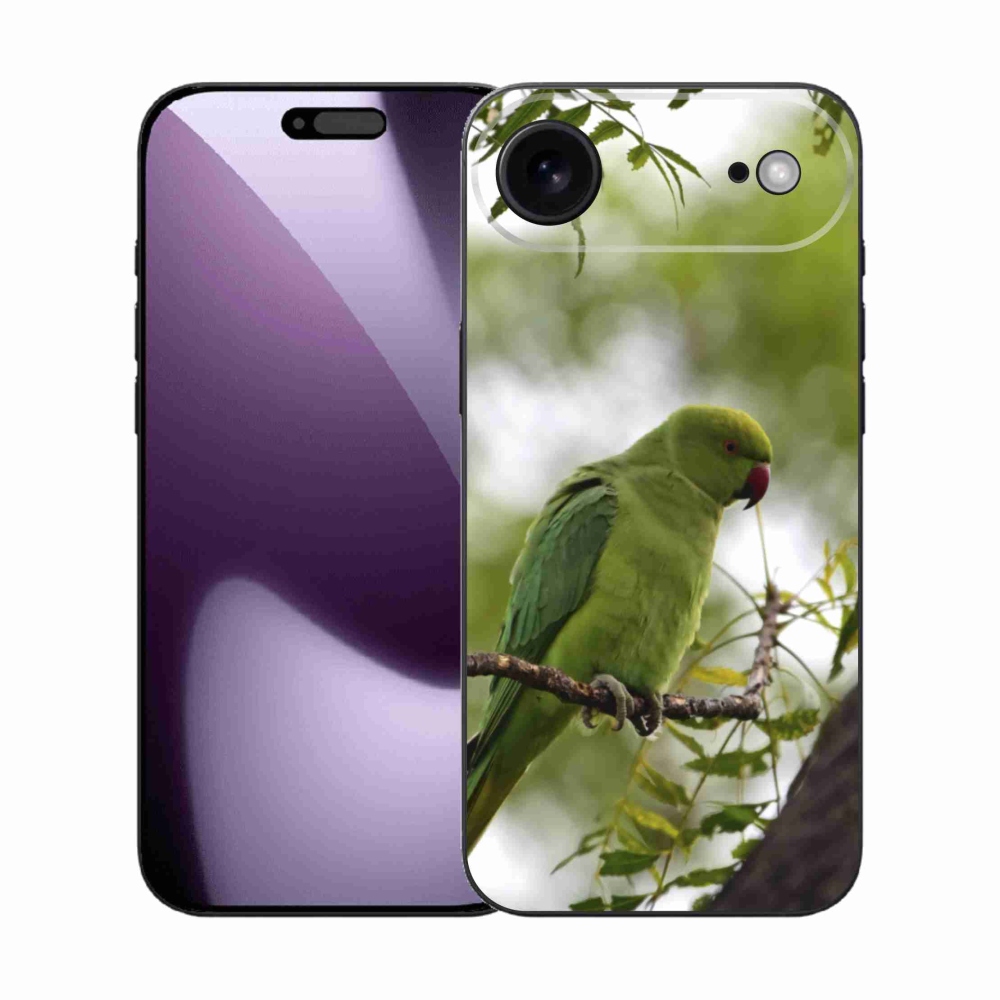 Zselés borítás mmCase iPhone 17 Air készülékhez - zöld papagáj