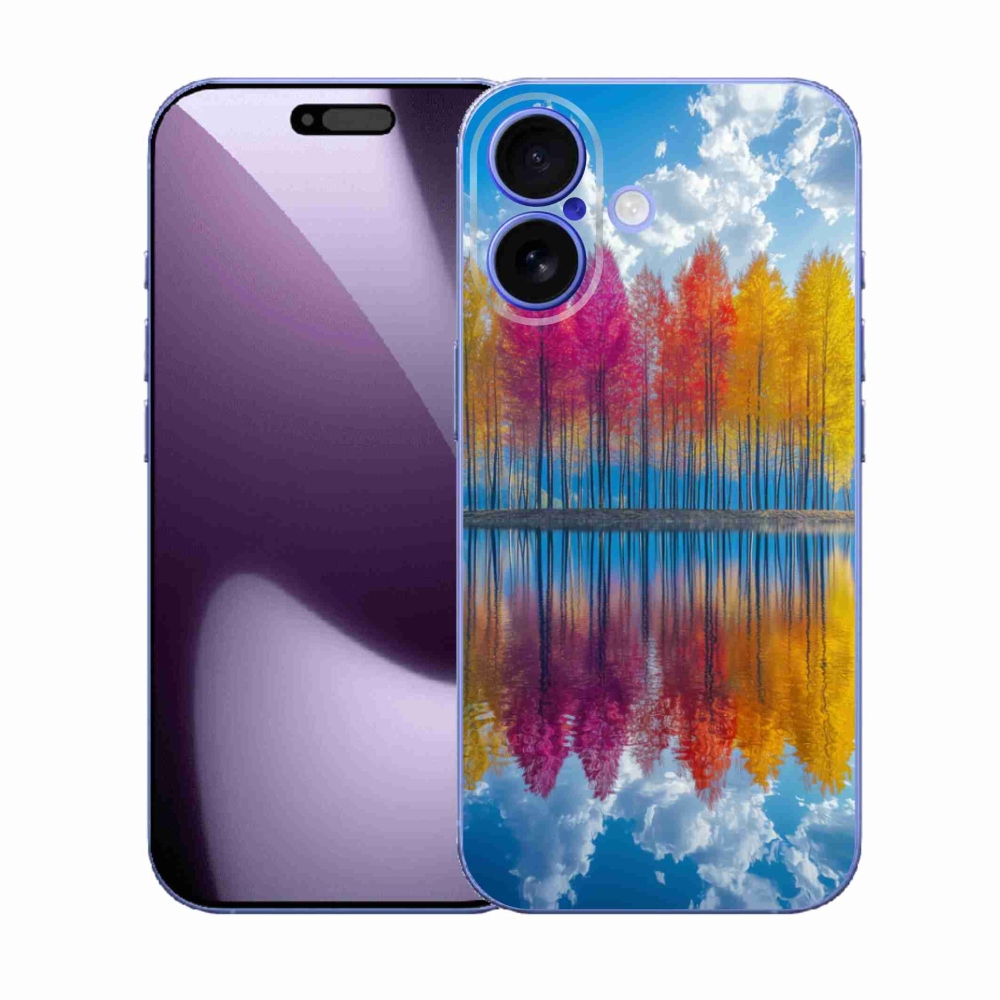 Gél borítás mmCase iPhone 17 - színes fákhoz