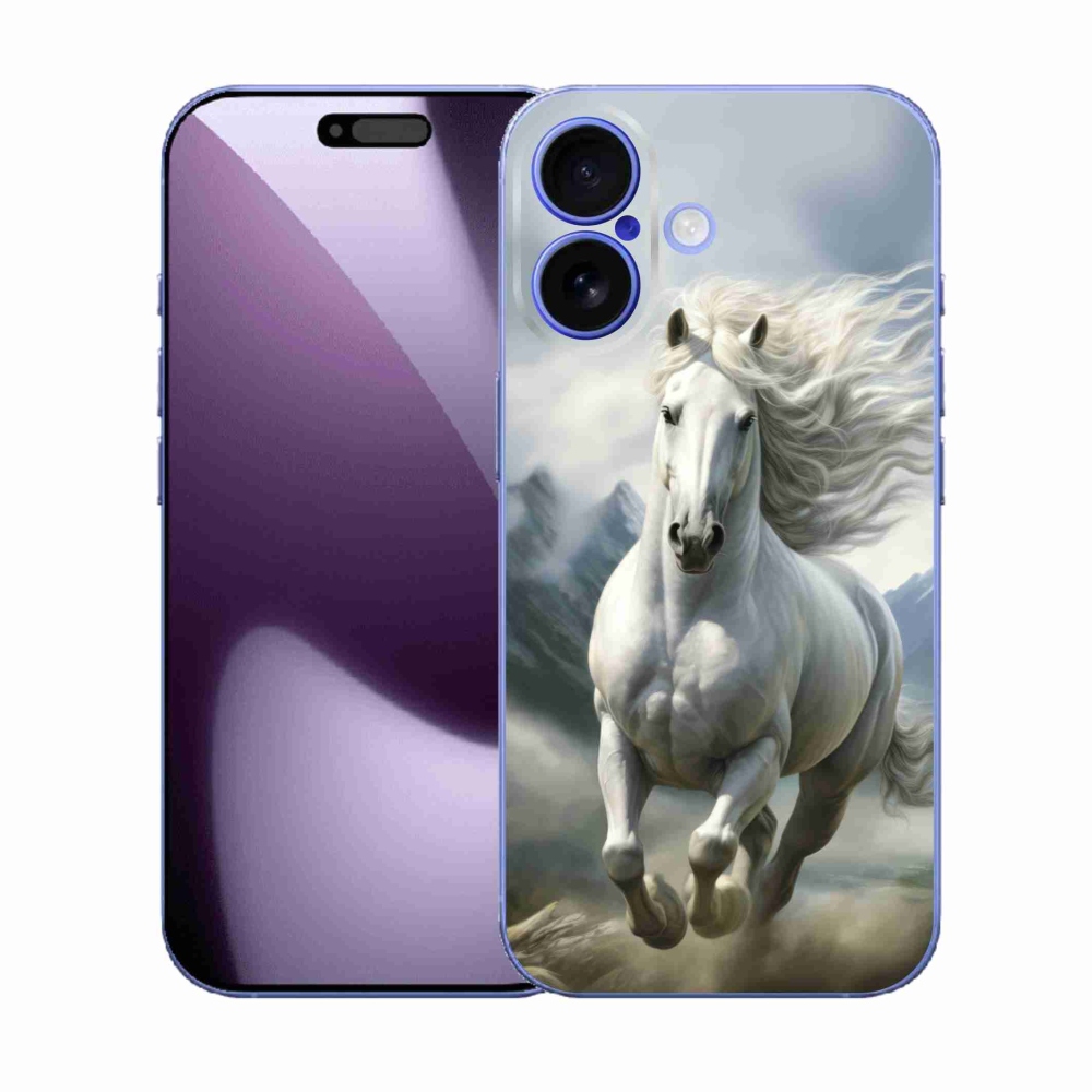 mmCase gél tok az iPhone 17-hez – futó fehér ló 3
