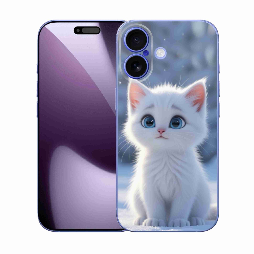 mmCase gél tok az iPhone 17-hez – fehér cica 3