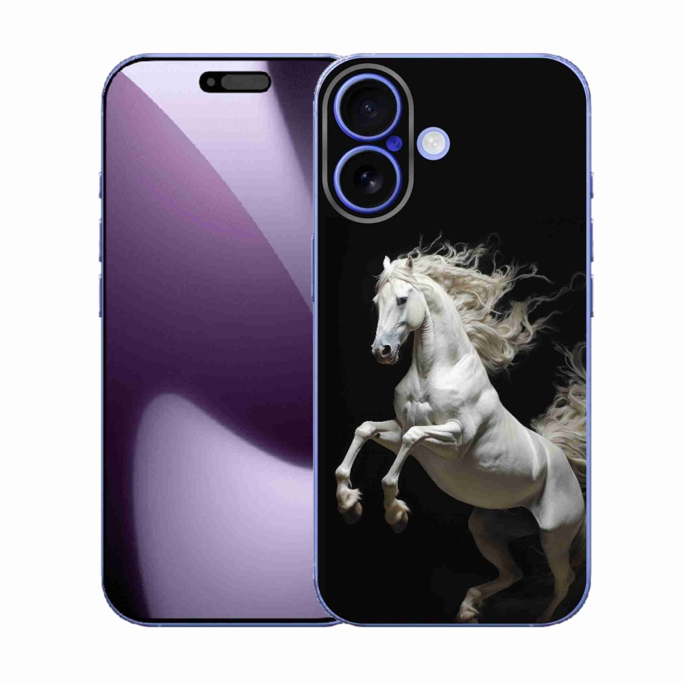 Zselés borítás mmCase iPhone 17 - fehér ló 4