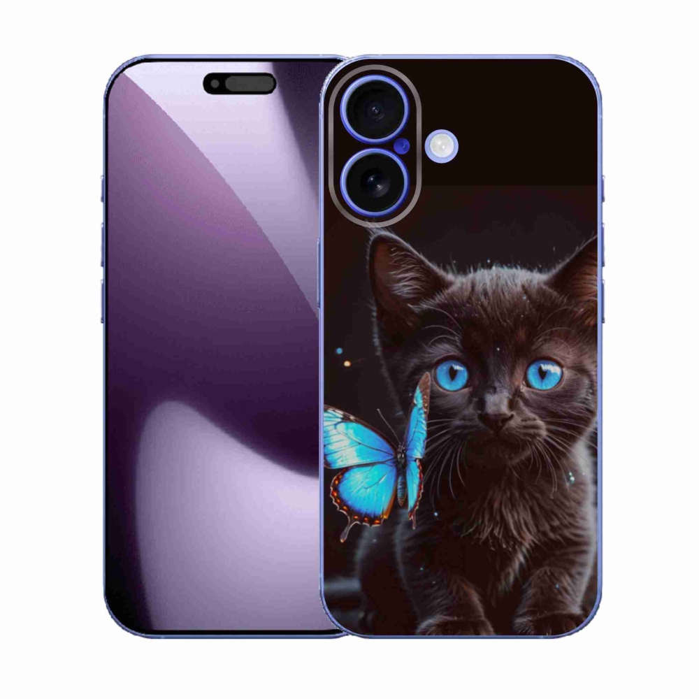 Zselés borítás mmCase iPhone 17 készülékhez - fekete cica 3