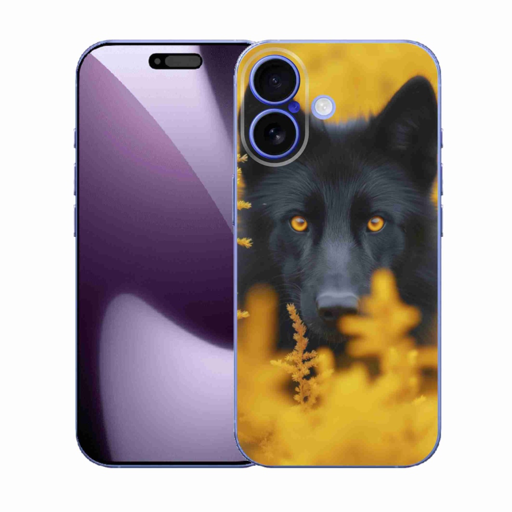 Zselés borítás mmCase iPhone 17 készülékhez - fekete farkas 2