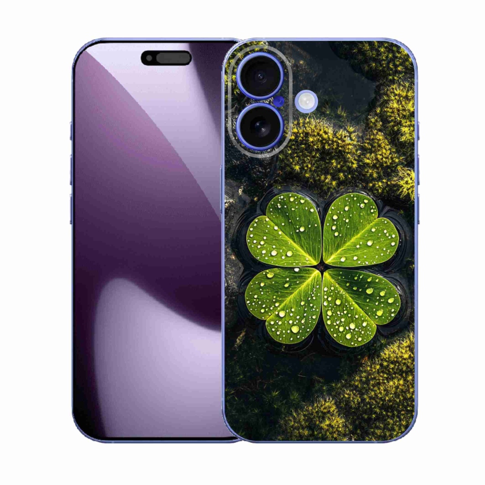 Zselés borítás mmCase iPhone 17 készülékhez - négylevelű lóhere