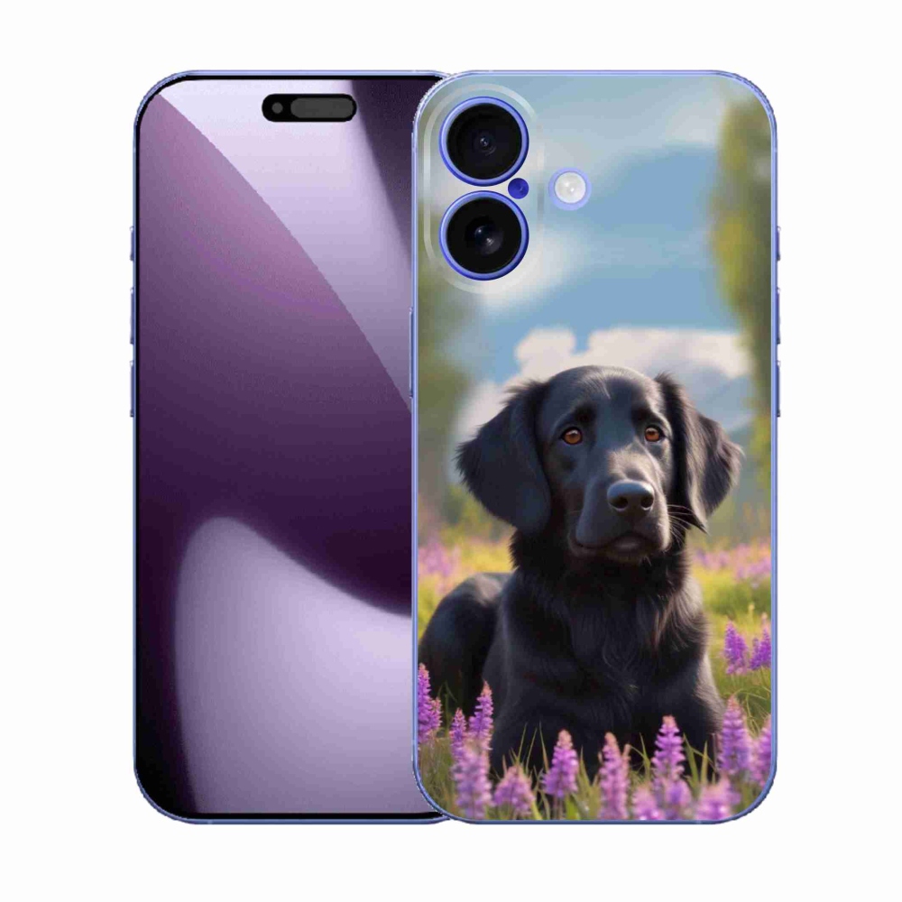 mmCase gél tok az iPhone 17-hez – elegáns fekete retriever