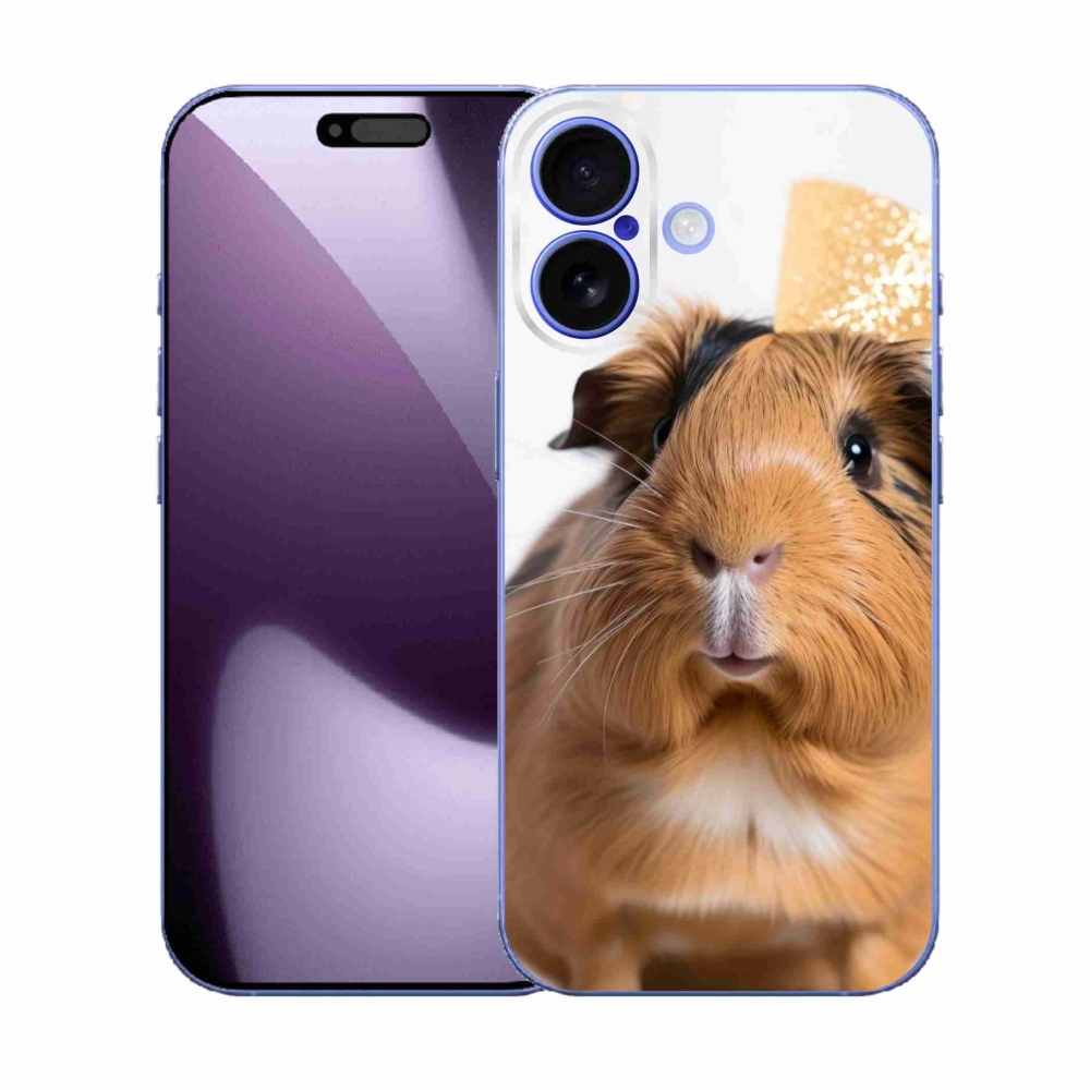 Zselés borítás mmCase iPhone 17 készülékhez - barna tengerimalac