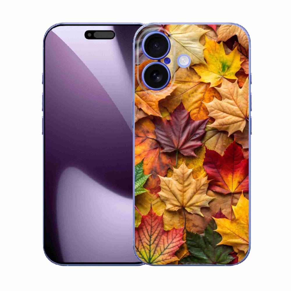 Zselés borítás mmCase iPhone 17 készülékhez - juharlevelek 2