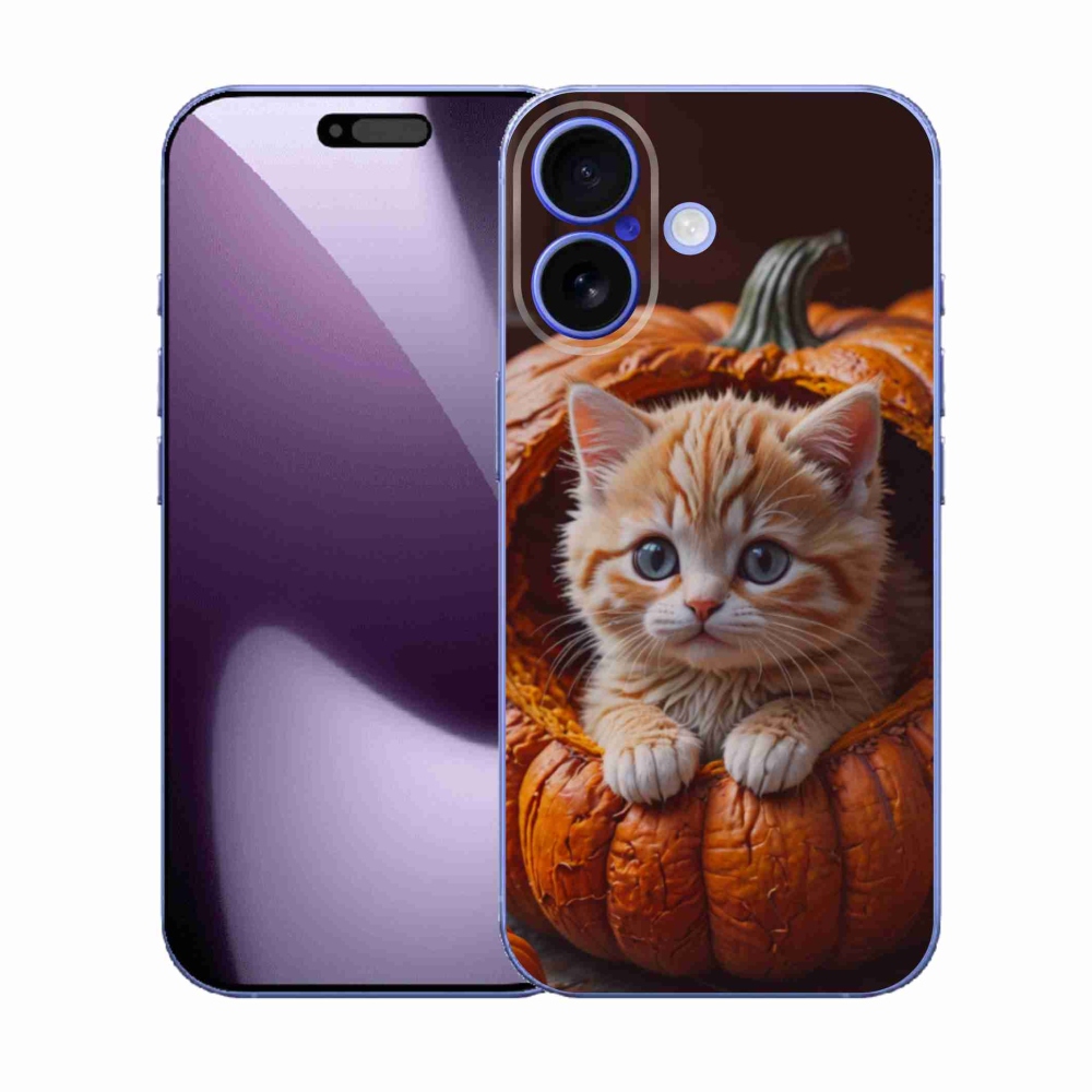 Gél borítás mmCase iPhone 17 készülékhez - cica és tök 2