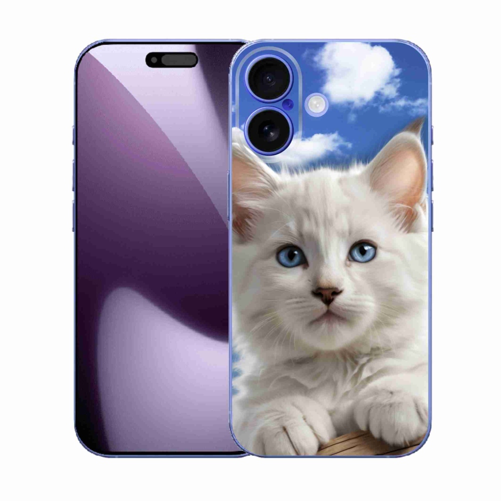 mmCase gél tok az iPhone 17-hez – cica és felhők
