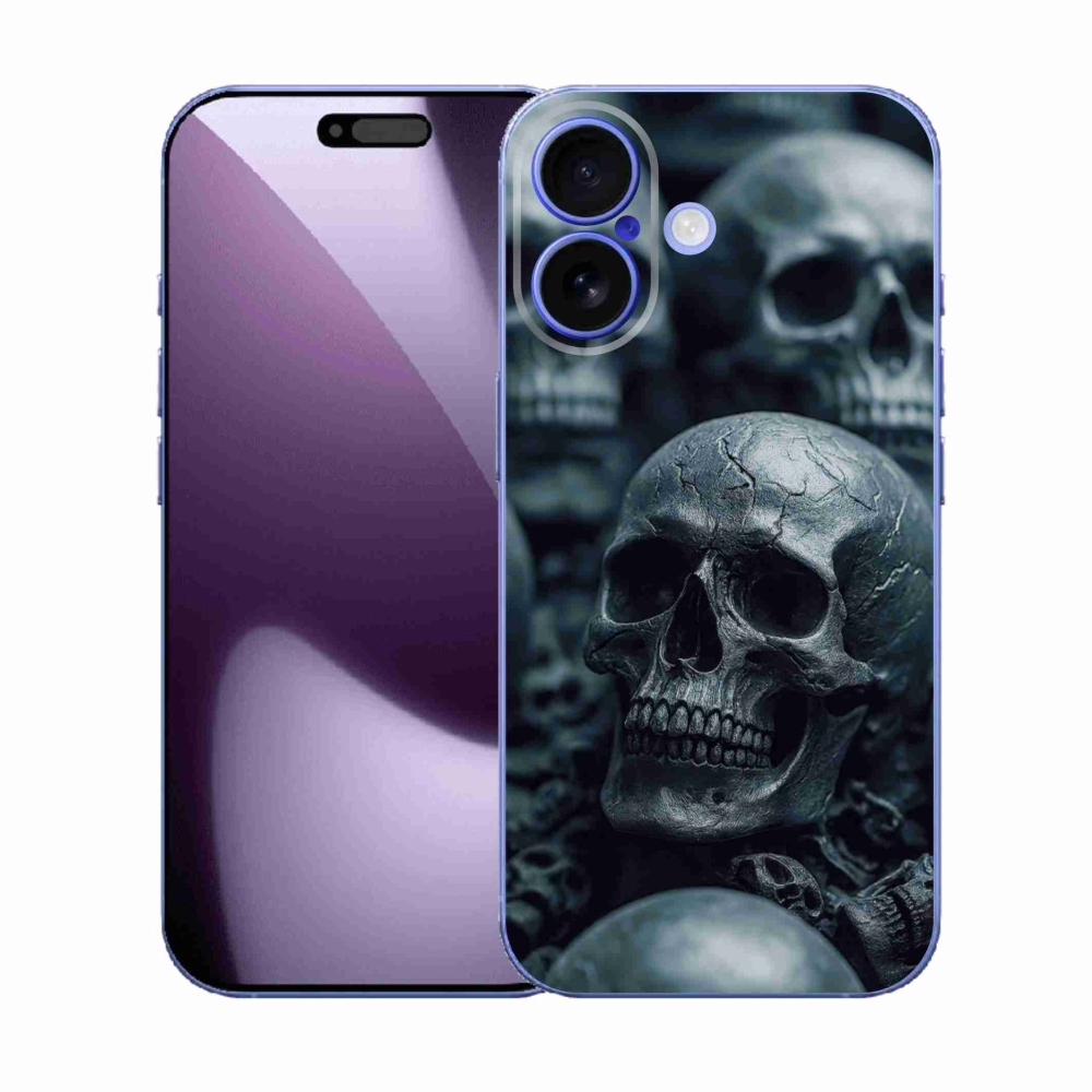 Zselés borítás mmCase iPhone 17 - koponya 2