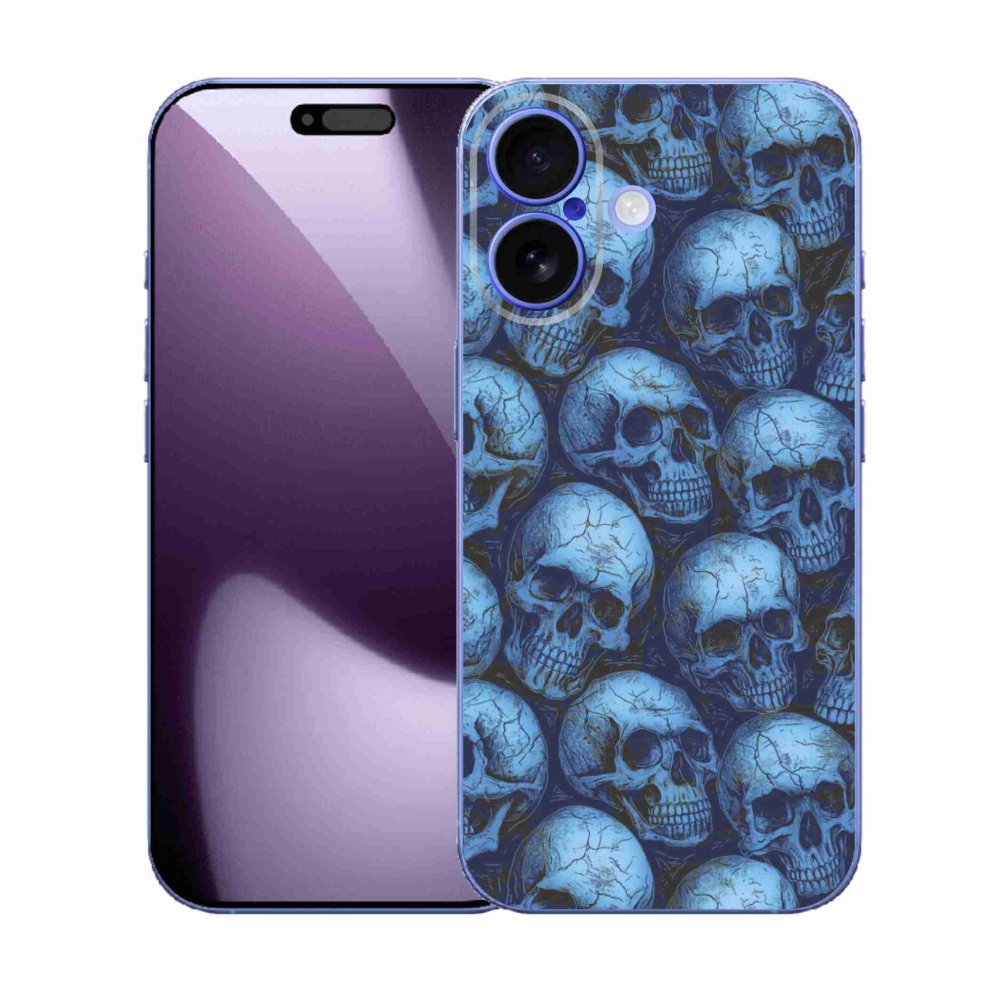 Zselés borítás mmCase iPhone 17 készülékhez - koponyák